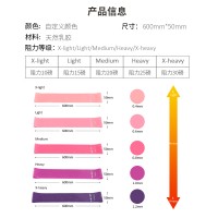 5條套裝深蹲拉力帶引體向上彈力圈女翹臀瑜伽健身力量訓(xùn)練阻力帶